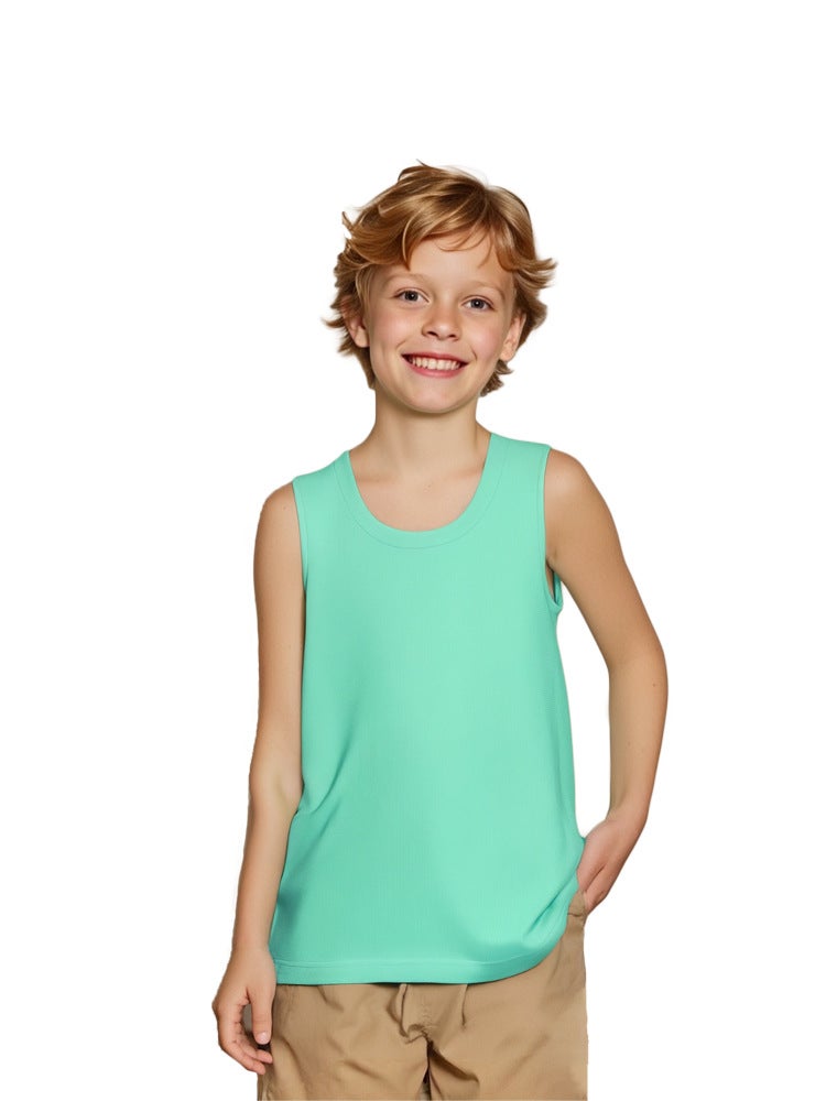 Activity Competition Loose Sports Quick-Drying Sleeveless T-Shirt Vest For Adults And Kidsren Family Tops With Logo Printed On Casual - Image 4